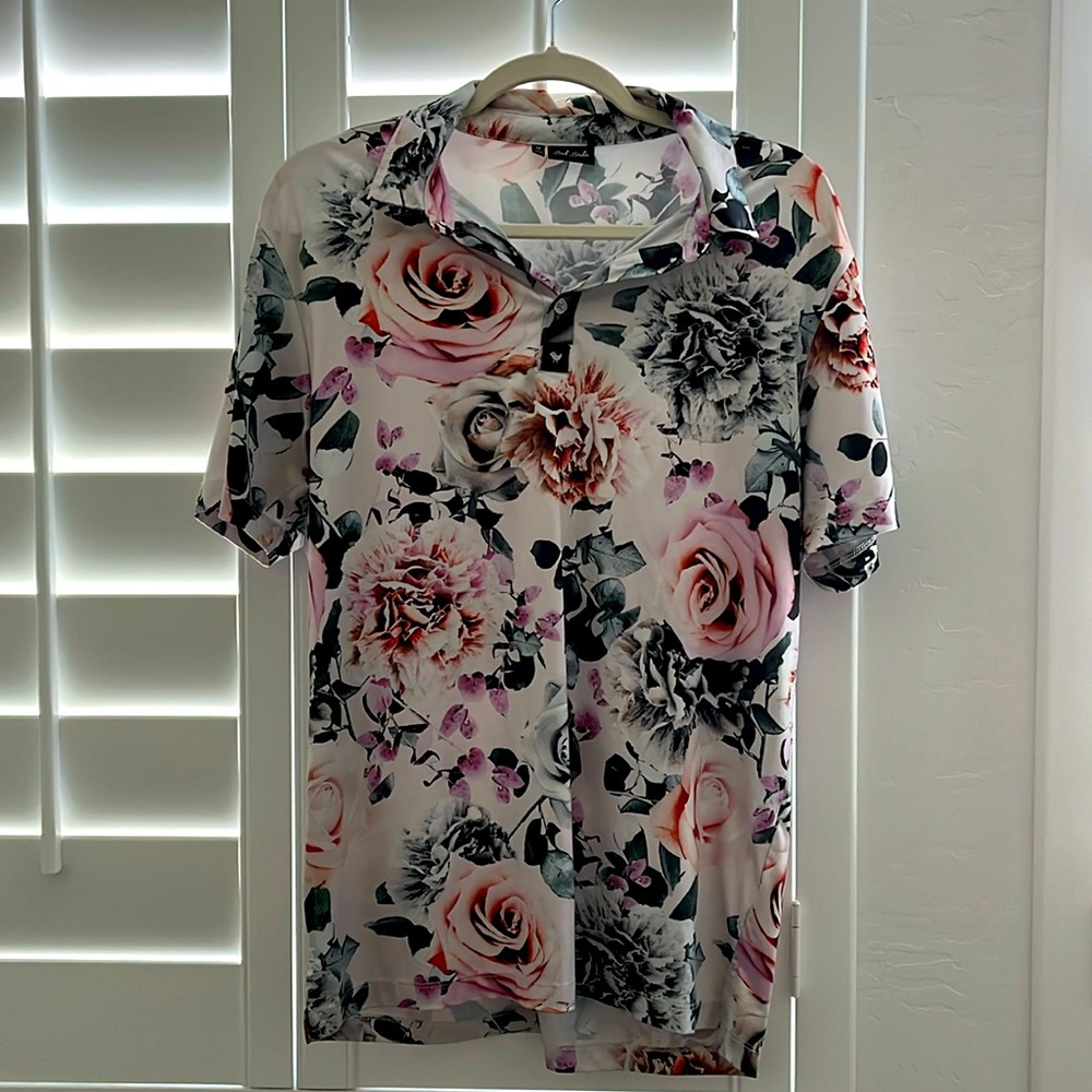 Bad Birdie Floral Golf Polo